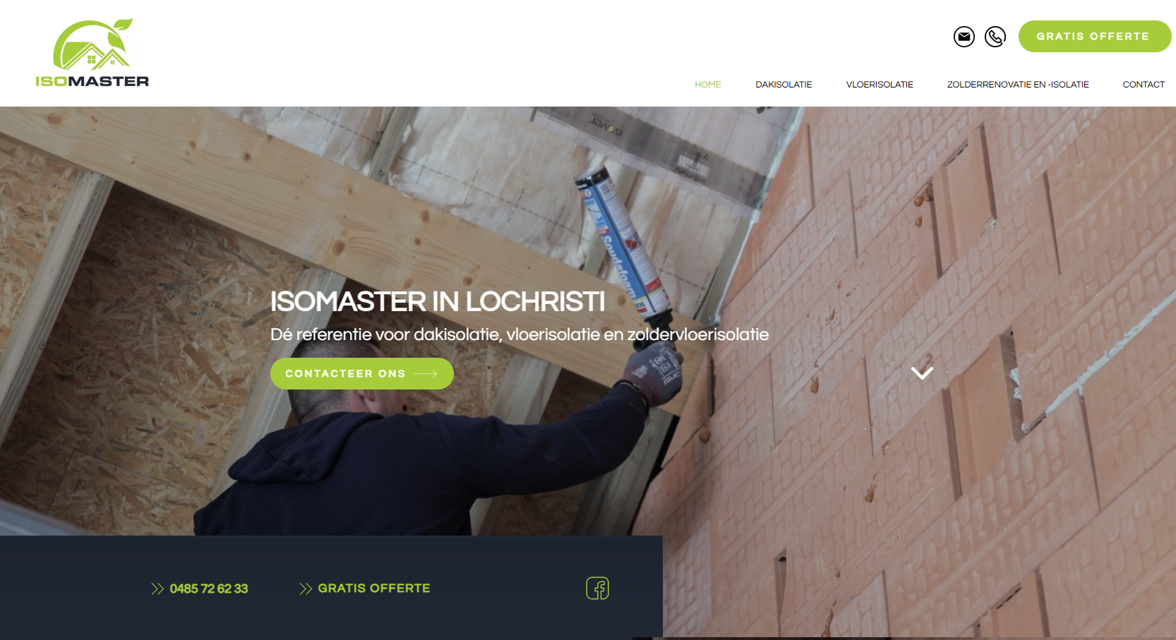 Refinedweb website laten maken, landingspagina klant 1